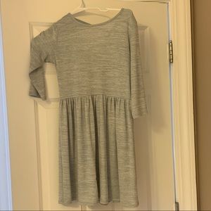 light blue girls dress with 1/2 length sleeves